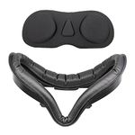 Face Cushion with Protective Lens Cover for Oculus Quest 2, Oculus Replacement Parts Comfortable Sweat-Proof VR Facial Interface Bracket, Face Cushion Foam Pad Replacement Compatible with Oculus 2