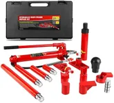 10 Ton Porta Power Kit, Portable Hydraulic Jack with 4.7 ft/1.43 m Oil Hose, 17 Pcs Hydraulic Ram, 20000 Lbs Capacity, Max Lifting Height 5.1" / 130mm, Ram min Height 12.4" / 315mm