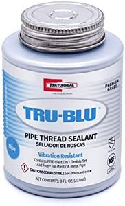 Rectorseal 31551 1/2 Pint Brush Top Tru-Blu Pipe Thread Sealant , Blue, 8 Oz.