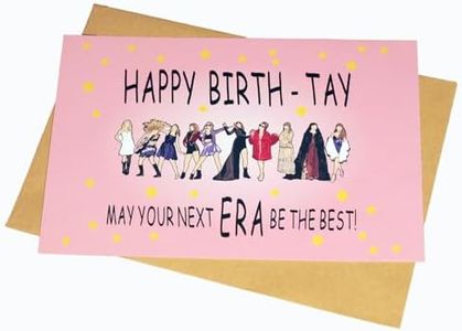 shouqiuzhonglv Singer Inspired Birthday Cards, Pop Culture Happy Birth-TAY Card For Him Her, Music Gift Merch, Music Posters for Birthday Decorations, Great Sweet Birthday Gifts for Women Girls