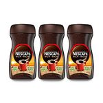 NESCAFÉ Rich Instant Coffee, Dark Roast Coffee, With 100% Natural Coffee Beans - 170g Jar, 3 Count