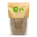 Yupik Organic Rye Kernels, 1 kg, Non-GMO, Vegan, Kosher, Raw Whole Grains, Salt-Free, Oil-Free, Source of Fiber, Ideal for Cooking & Sprouting