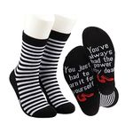 MBMSO 2 Pairs You've Always Had the Power My Dear Socks Movie Inspired Socks for Fans Encouragement Gift for BFF Movie Lover (Movie Fans socks)