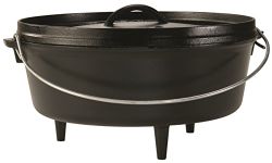 Lodge L12CO3 Logic 6-Quart Pre-Seasoned Camp Dutch Oven (Charcoal)