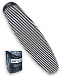 Ho Stevie! SUP Sock Cover - Stretchy Protective Bag for Stand Up Paddle Boards [CHOOSE SIZE & COLOR] (Black/White, 8'0")