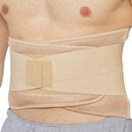 Neotech Care Adjustable Compression Back Brace Lumbar Support Belt (Beige, Size XXL)