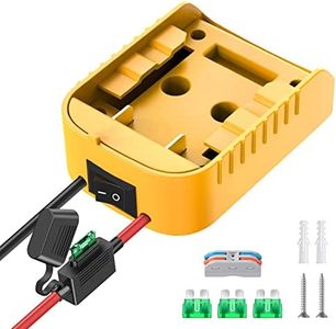 Power Wheels Adapter for Dewalt 20V Battery Adapter Power Wheels Battery Conversion Kit with Switch, Fuse & Wire Terminals, 12AWG Wire, Power Connector for DIY Ride On Truck, RC Car Toys and Robotics