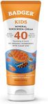 Badger Mineral Sunscreen for Kids | SPF 30 Zinc Sun Cream | Organic & Gluten Free | Protects from UV Rays (87ml)