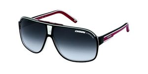 Carrera Unisex's Grand Prix 2 9O T4O Sunglasses, Bkcr Bkwhred/Dark Grey Sf, 64