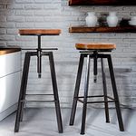 Levede 2X Bar Stools Kitchen Wooden