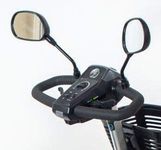 Deluxe Scooter Rear View Mirror Pair for Most Pride Mobility Scooters (Only Works with Scooters with Screw Holes On The Tiller)