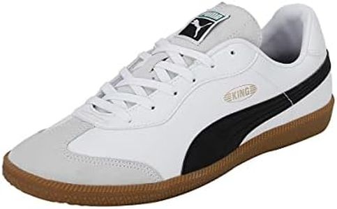 Puma Unisex King 21 It Soccer Shoe, Puma White Puma Black Gum, 8 US