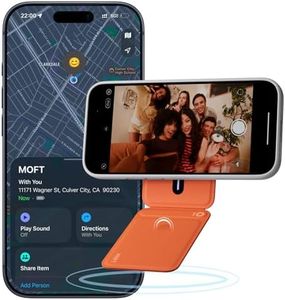 MOFT Magnetic Selfie Stick Phone Tripod with Capture Button, MagSafe Trackable Tripod Wallet with Apple Find My for iPhone 12-17 Series, Pocket Phone Tripod Stand for Vlogging & Selfies, Terracotta