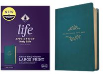 NKJV Life Application Study Bible, Third Edition, Large Print (Red Letter, Leatherlike, Teal Blue): Nkjv Life Application Study Bible, Red Letter, Leatherlike, Teal Blue