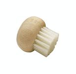 KitchenCraft Wooden Mushroom Brush, Rubber Wood / Nylon, 5.5 cm, Brown/White