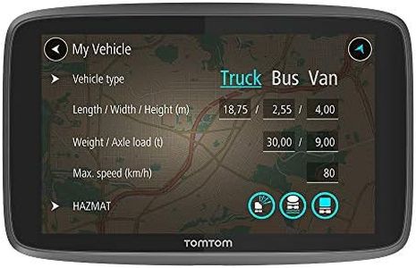 TomTom GO professional navigation device (15.24 cm), 6 inch, maps (Europe), traffic and radar, handsfree, click & go Mount, black