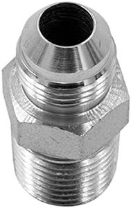 (10-PACK) 3/8" JIC 37 Male x 3/8" NPTF Male Pipe Steel Adapter Flared Tube Fitting Pipe Connector 2404-06-06