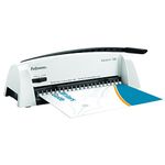 Binding Machine for Home - Fellowes Starlet 2+ 21-Hole, 120 Sheet Personal Manual Paper Punch Comb Binder Machine - Ideal for Home Use - White/Grey