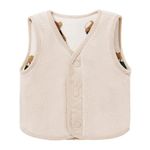 Toddler Baby Girl Boy Fall Winter Vest Double-Sided Fleece Thick Waistcoat Sleeveless Outerwear Kids Jacket