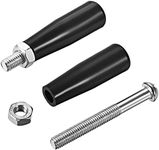 METALLIXITY Clamping Handle Screw Knobs (M8x47mm) 2Pcs, Metal Tapered Grip - for Housing Construction, Lathe Machine, Industry Equipment