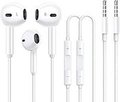 2 Pack Apple Earbuds [Apple MFi Certified] Earphones Wired with Microphone for 3.5mm iPhone Headphones (Built-in Microphone & Volume Control) Compatible with iPhone,Computer, MP3/4,Android