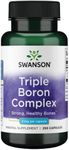 Swanson Triple Boron Complex - Bone Health and Joint Support Mineral Supplement - Citrate, Aspartate, Glycinate (250 Capsules)