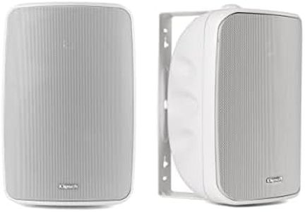 Klipsch KIO-650 Indoor/Outdoor Premium Speakers with Powerful Bass (Pair, White) | All-Weather Durability |6.5 inch Long-Throw Cerametallic Woofer | Paintable UV-Resistant ABS Enclosure