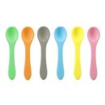 PandaEar 6 Pack Silicone Baby Spoon
