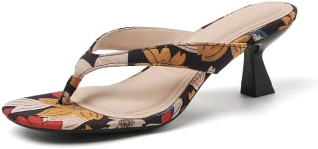 Tilocow Kitten Heels Flip Flops for Women Thong Low Heels Sandals Dressy