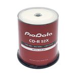 PioData CD-R 52X 700MB Moisture Resistant White Inkjet Printable - 100 Disc Cake Box Spindle