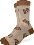 Good Luck Sock Men's Thanksgiving Turkey Socks, Adult