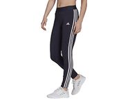 Adidas WoMediumen Cotton W 3S TIG , Sports Tight , LEGINK/WHITE , X-Large