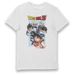 Bioworld Dragon Ball Z Group T-Shirt White-S