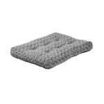 MidWest Homes for Pets Small QuietTime Deluxe Gray Ombré Swirl Plush Pet Bed, 55.9 cm x 43.2 cm, Machine Washable, Non-Skid Bottom, Soft Crate Mat for 61cm Crates, 40624-SGB