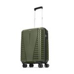 Aristocrat Airpro Cabin 55 Cm(Small) 8 Wheels Trolley Bags for Travel Hard Case Luggage, Lightweight Bag with Combination Lock & Robust Trolley with 7 Years Warranty (Green)