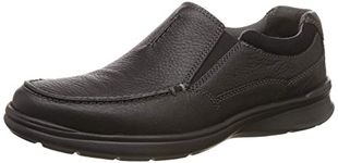 Clarks Mens Cotrell Free Loafers, Black Oily Lea, 11 UK