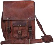 Leather crossbody bag messenger sat