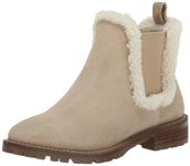 Steve Madden Women's Leopold Chelsea Boot, Tan Suede Fur, 6.5