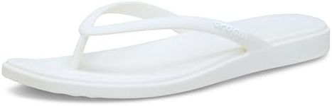 Crocs Womens Miami Flip Flops Chalk