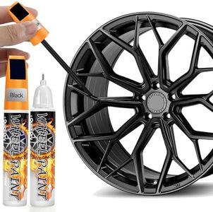 AAROVIBE Lot de 2 Efface Rayure Voiture, 20 ml Stylo Efface Rayure Voiture, 2-en-1 Conception, Peinture Jante, Stylo Réparation Jante, Convient aux Voitures, Motos, Facile à Utiliser, Étanche (Noir)