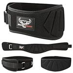 BEAST RAGE Quick Lifting Belt for Weightlifting, Durable Padded Support Gym Belt for Men Lumbar Back Training Weight Lifting Strength Fitness Bodybuilding Powerlifting Belt Self Lock Buckle Exercise (XL, Black)