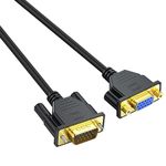 VGA Extension Cable 3 Feet, VGA Cable Male to Female - 15 Pin VGA Extender Cord, VGA HD15 Monitor Video Cable Support 1080P Full HD for Laptop, PC, Projector, HDTV, Display