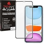 TECHGEAR Anti Glare Screen Protector for iPhone 11 - MATTE 3D GLASS Edition Genuine Tempered Glass Full Screen Protector Guard Cover Compatible with Apple iPhone 11