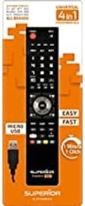 Superior “Freedom Micro-USB” 4in1 Universal Remote Control programmable by PC - The Universal Remote Control Smart, programmable from PC, to Control Any Device - Superior SUPTUB003