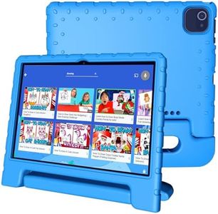 VNEIMQN Tablet for Kids, 10 Inch Kids Tablet Android 13, 4GB+64GB, Octa-Core, WiFi 6, Big Battery, Google Kids Space, Parental Control 1280 * 800 HD Display Blue