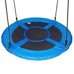 Hi Suyi 100cm Disc Giant Nest Web Hanging Tree Swing Seat Set Heavy Duty Easy to Set Up for Kids Childrens Outdoor Backyard Garden