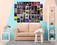 Pack of 54 Gaming Wall Collage Kit Posters - 4 x 6 Inches Wall Decor Poster - Wall Art For Bedroom, Living room, Office - 1 Tissue Tape