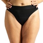 Jude Washable Incontinence Pants for Women, Reusable Leakproof Underwear for Women, High Absorbency, Black French Cut Knickers with Unique 3-Layer Gusset (S)