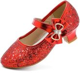 Dufannie Girls Dress Shoes Low Heel