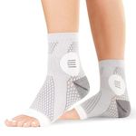 Neuropathy Socks - Peripheral Neuritis Therapy Compression Diabetic Open-Toe Foot Sleeves for Ankle Gout, Nerve Damage Pain in Legs and Feet Relief Brace for Men and Women (L - 1 Pair)